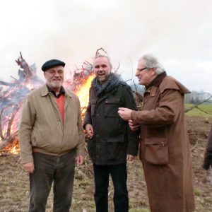 Manfred Krick beim Osterfeuer in Mettmann